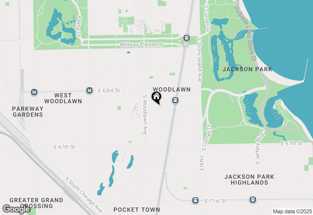 Map of 6415 S Kimbark Avenue #3S, Chicago, IL 60637