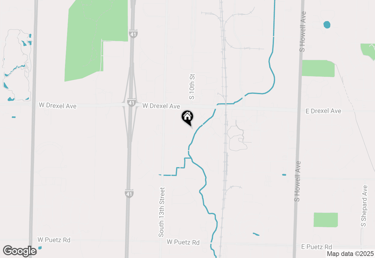Map of 1003 W Wake Forest Ct, Oak Creek, WI 53154