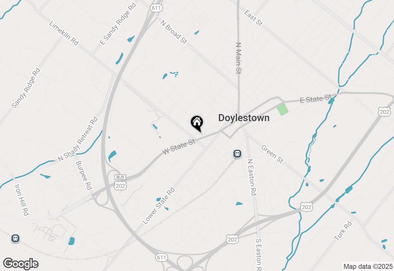 Map of 242 Wood Street, Doylestown, PA 18901
