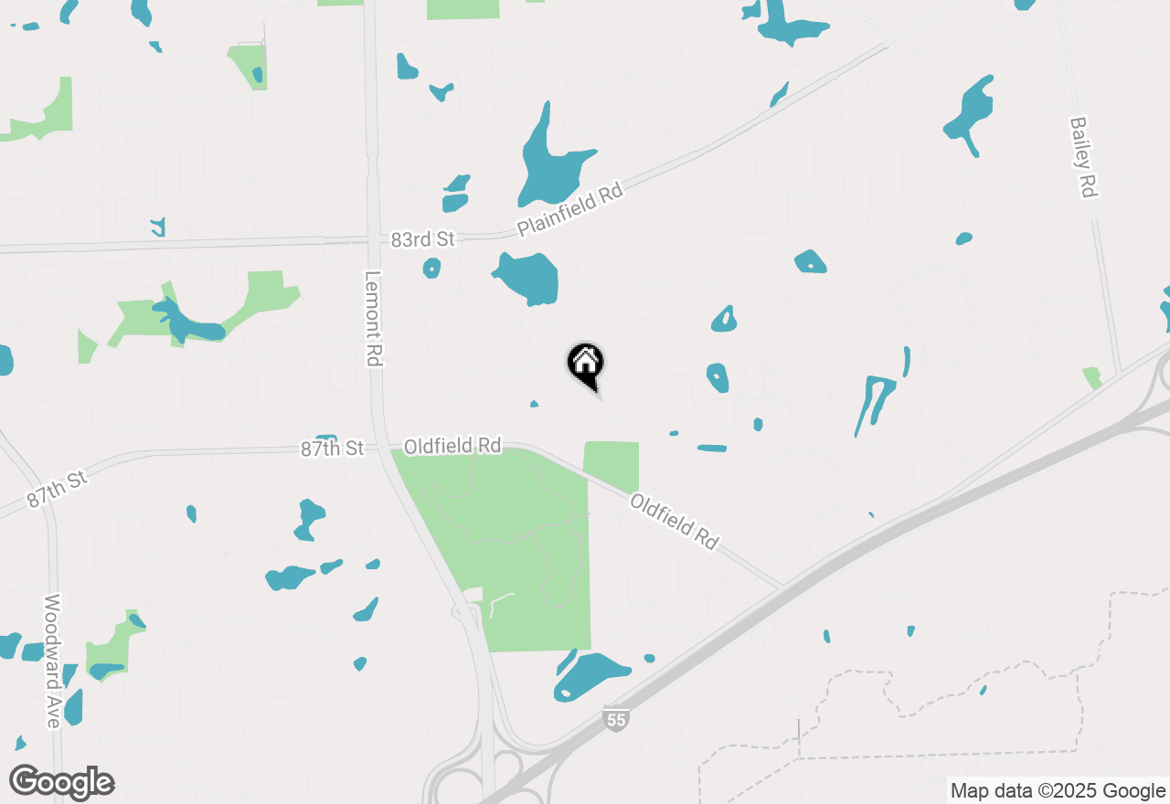 Map of 8615 Washington Street, Downers Grove, IL 60516