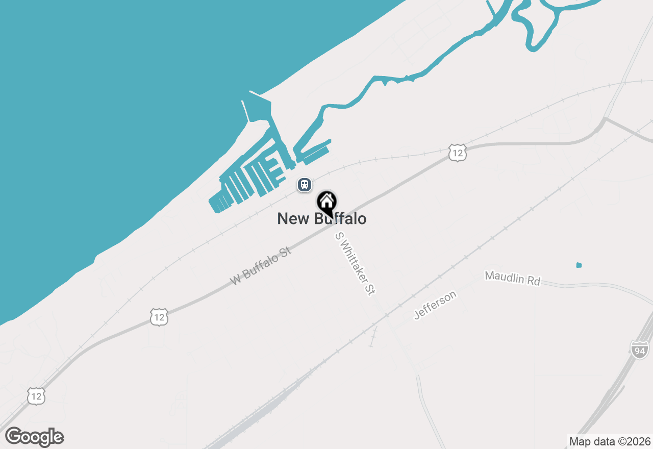 Map of 2 N Whittaker Street, New Buffalo, MI 49117
