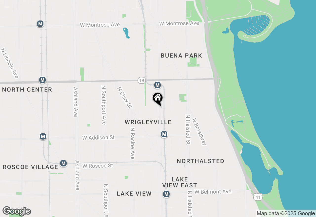 Map of 3760 N Sheffield Avenue #3N, Chicago, IL 60613