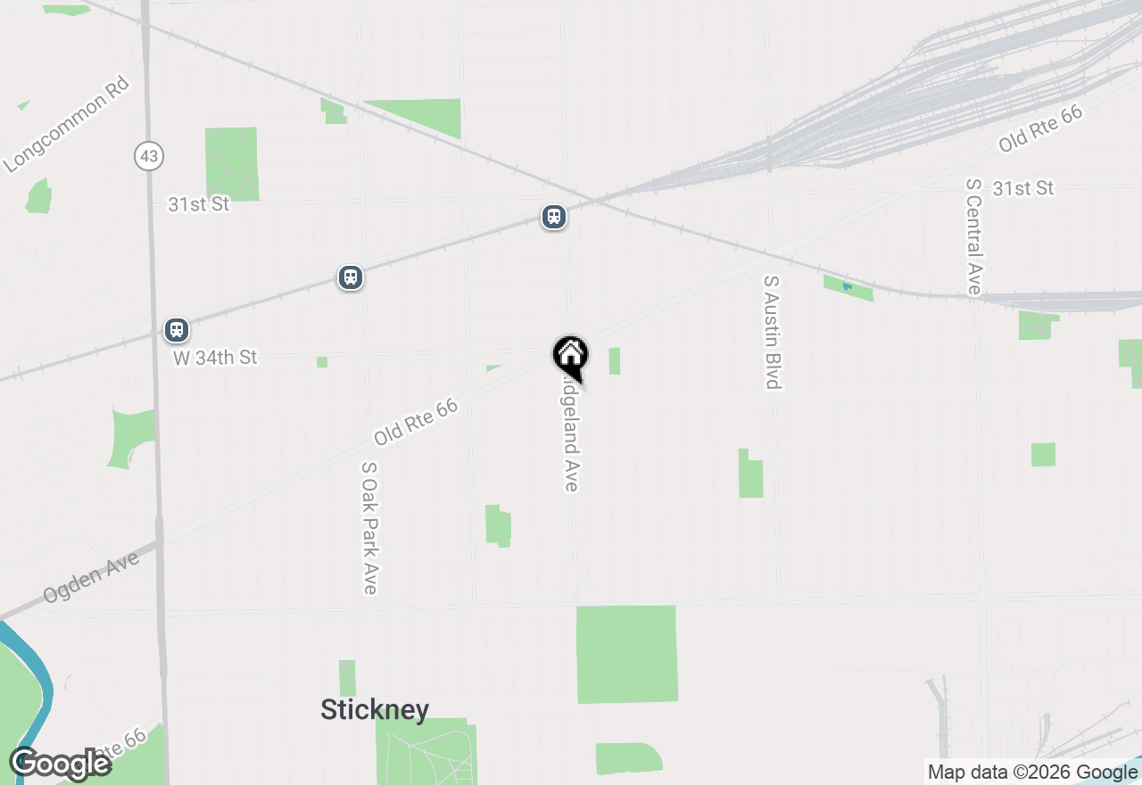 Map of 3447 Ridgeland Avenue #203, Berwyn, IL 60402