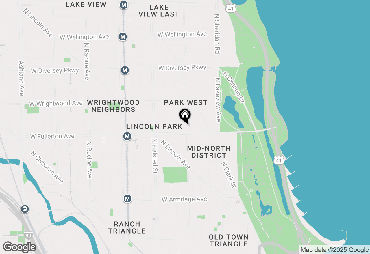 Map of 2420 N Geneva Terrace #G, Chicago, IL 60614