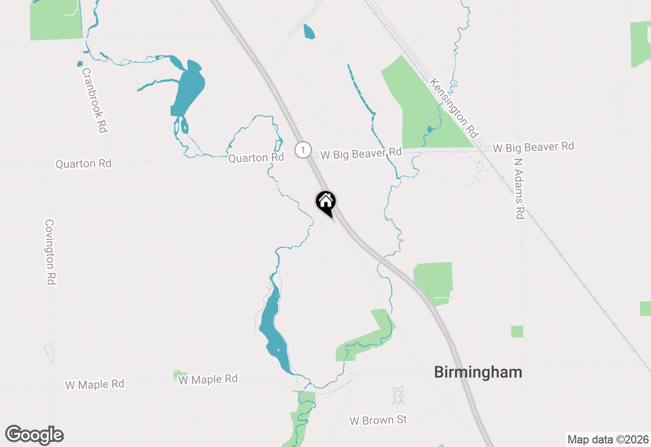 Map of 1115 N Old Woodward Avenue #57, Birmingham, MI 48009