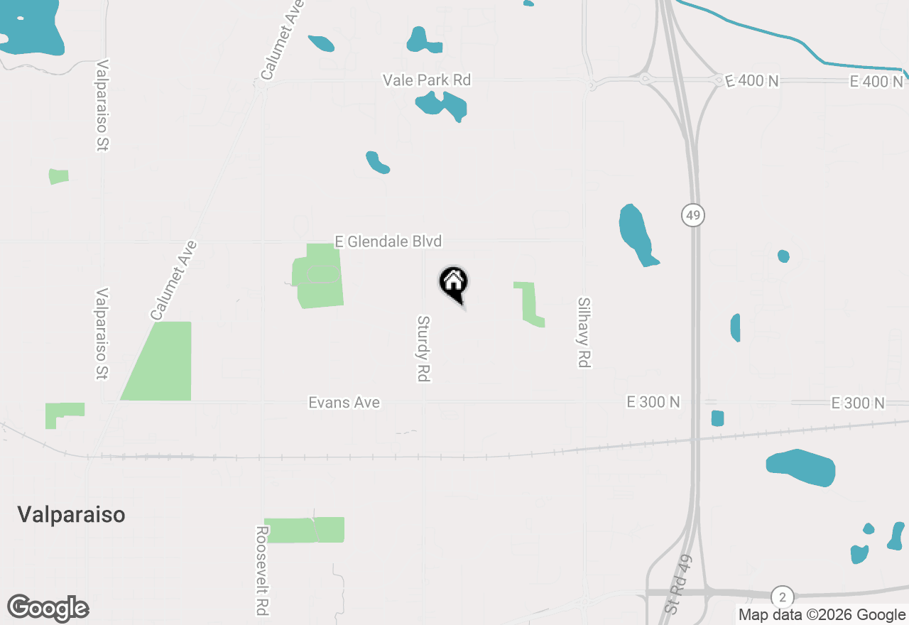 Map of 2104 Dunwoody Drive, Valparaiso, IN 46383