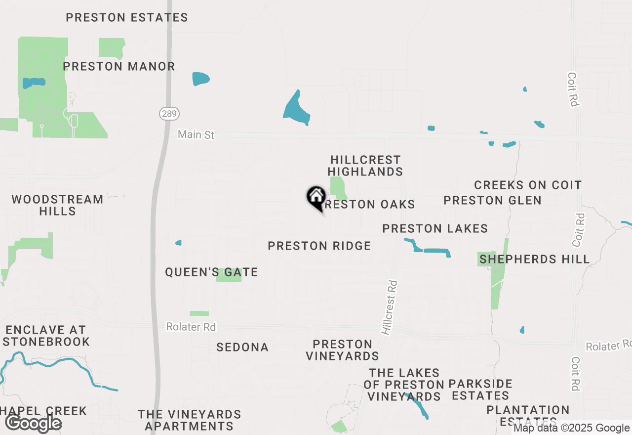 Map of 10350 Hampton Court, Frisco, TX 75035