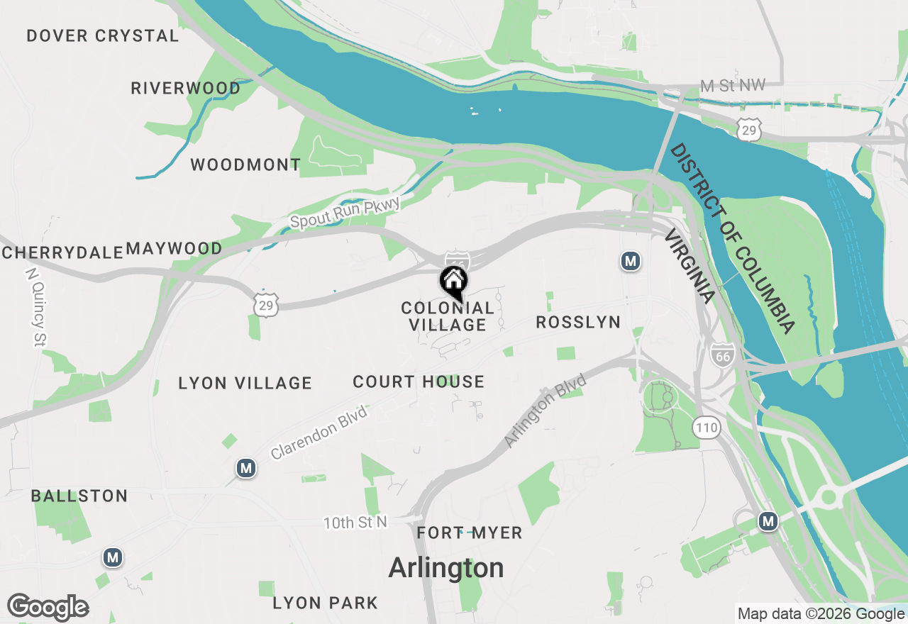 Map of 1900 Key Boulevard #464, Arlington, VA 22201