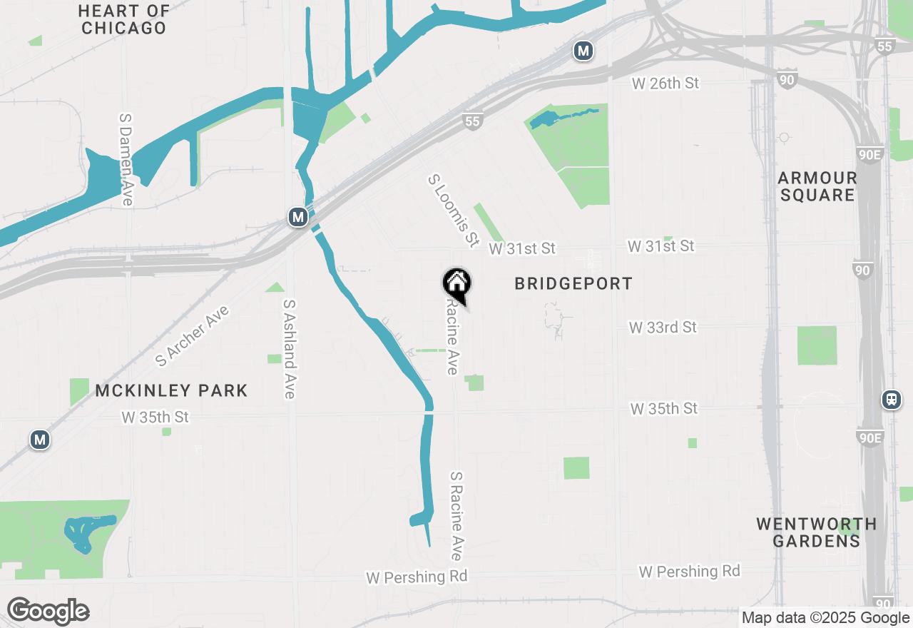 Map of 3235 S Racine Avenue #2F, Chicago, IL 60608