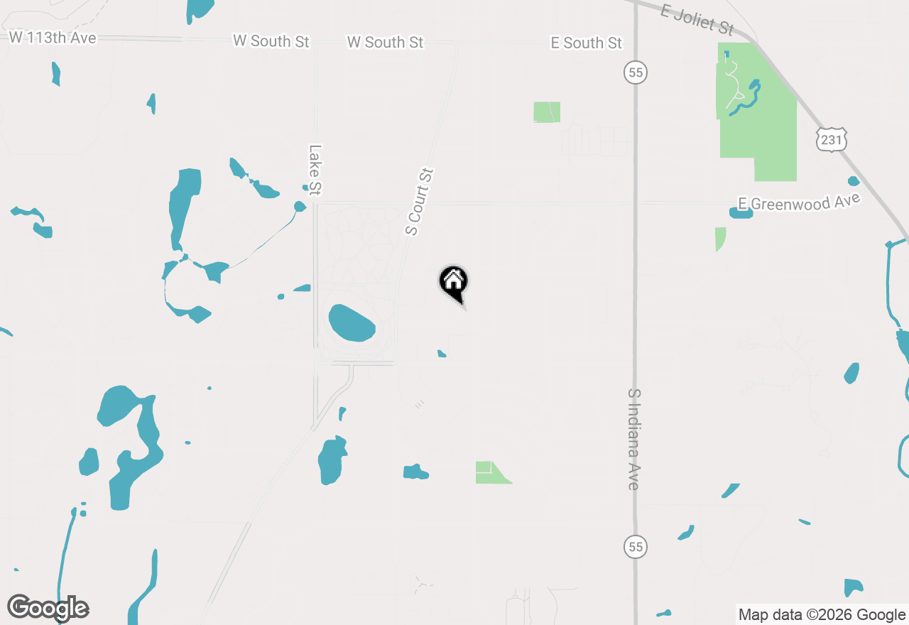 Map of 919 E Crestview Court, Crown Point, IN 46307