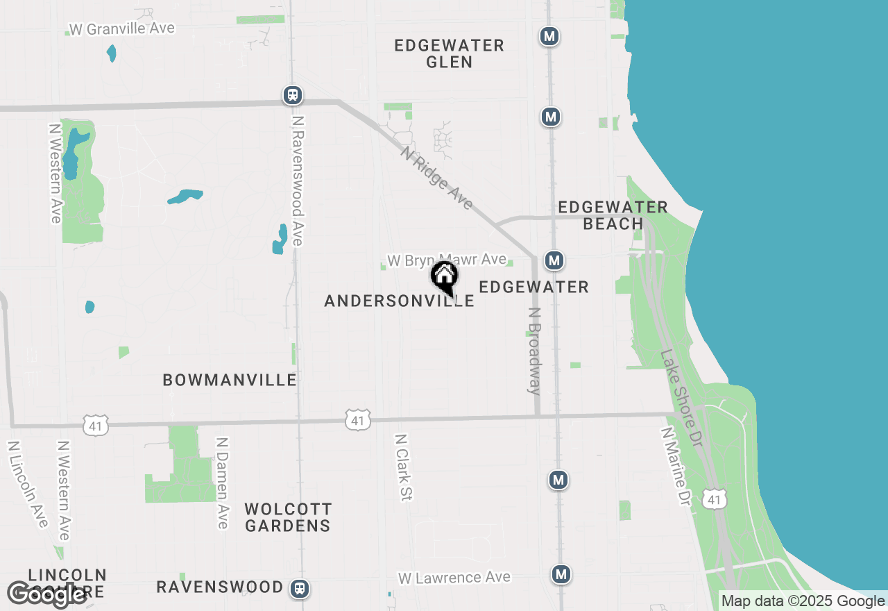 Map of 1415 W Catalpa Avenue #1N, Chicago, IL 60640