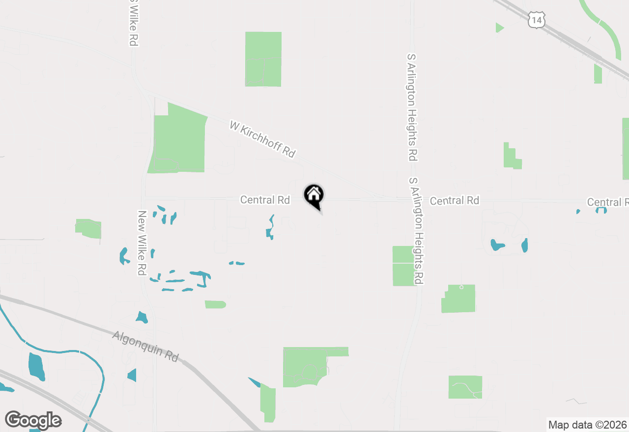 Map of 1028 S Walnut Avenue, Arlington Heights, IL 60005