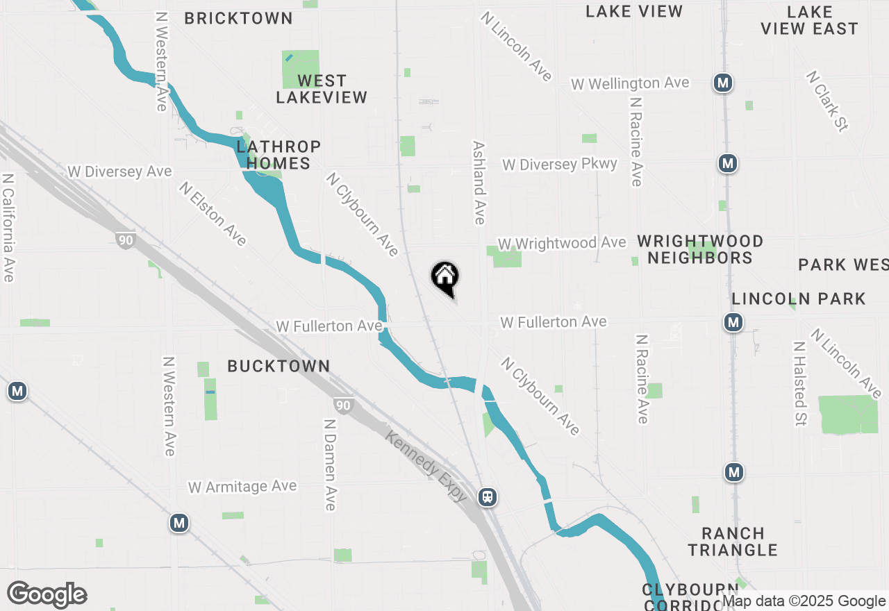 Map of 2438 N Clybourn Avenue #2, Chicago, IL 60614