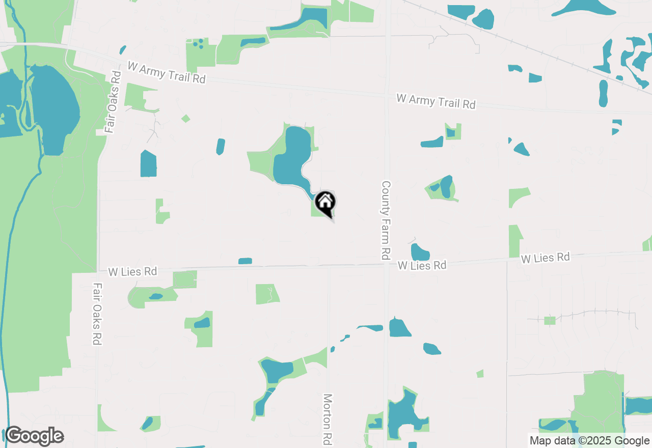 Map of 1105 Oak Wood Drive, Carol Stream, IL 60188