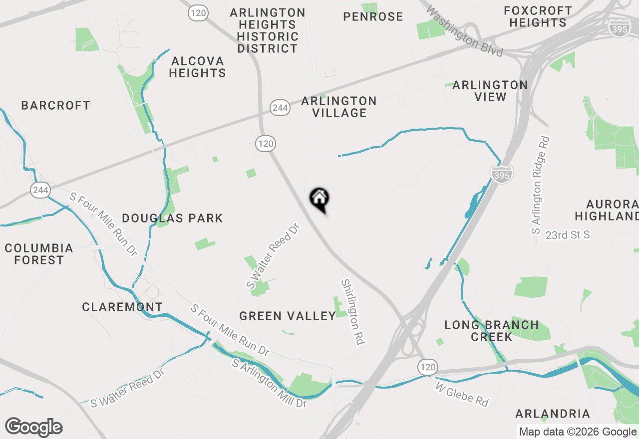 Map of 3024 18th Street S, Arlington, VA 22204