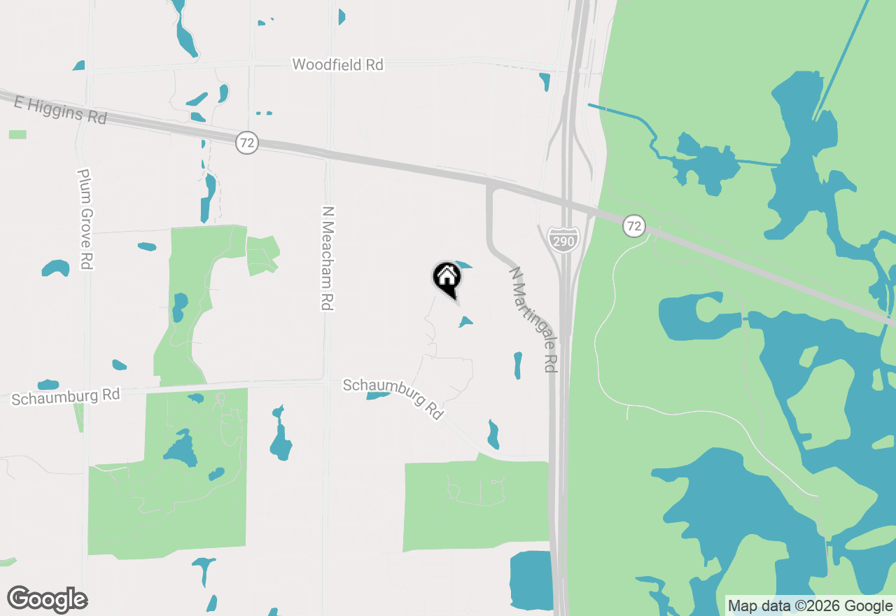 Map of 233 Parktrail Court, Schaumburg, IL 60173