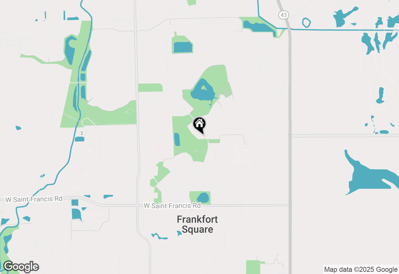 Map of 7711 W Roeland Court, Frankfort, IL 60423