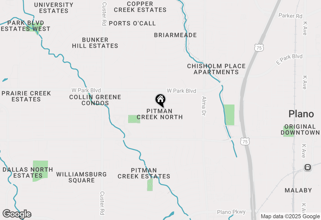 Map of 1601 Geneva Lane, Plano, TX 75075