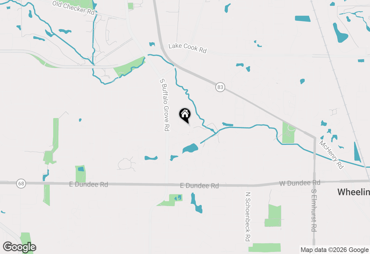 Map of 1606 Stratford Court #C2, Wheeling, IL 60090