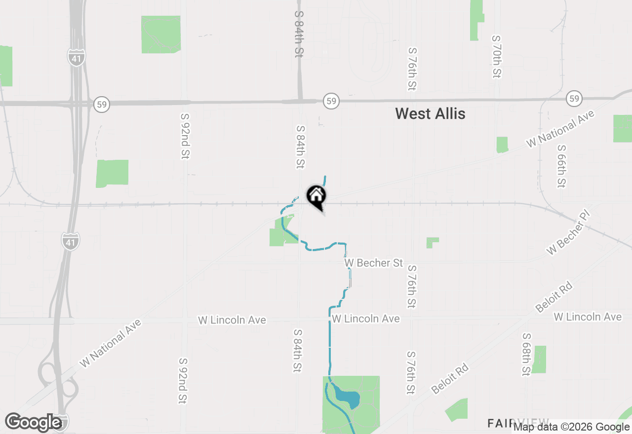 Map of 1932 S 83rd St #1934, West Allis, WI 53219