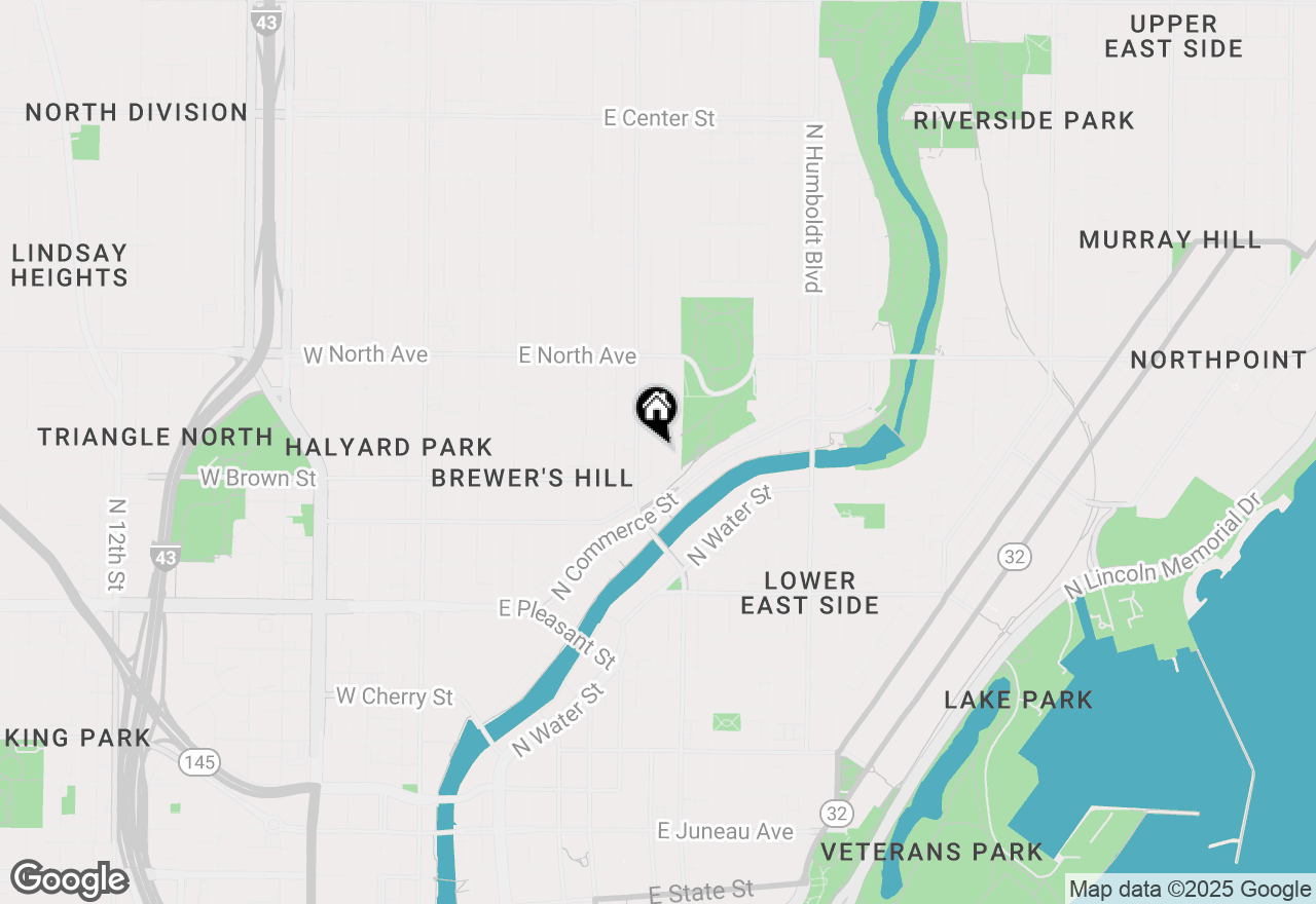 Map of 2041 N Booth St #2043, Milwaukee, WI 53212
