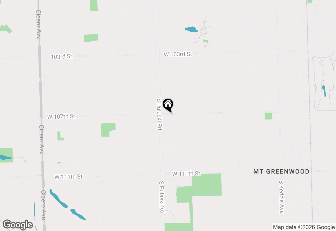 Map of 10701 S Harding Avenue, Chicago, IL 60655