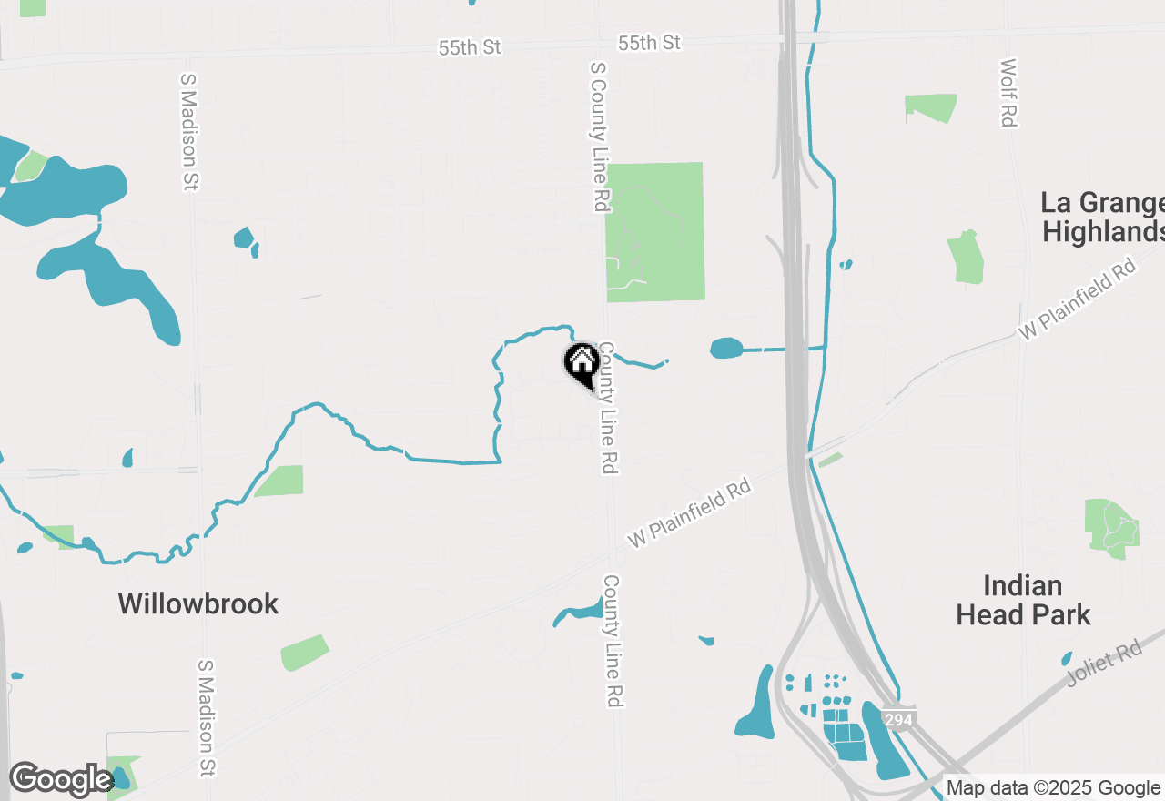 Map of 105 Burr Ridge Club Drive, Burr Ridge, IL 60527