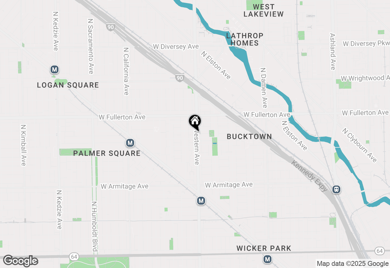 Map of 2242 N Western Avenue #2F, Chicago, IL 60647