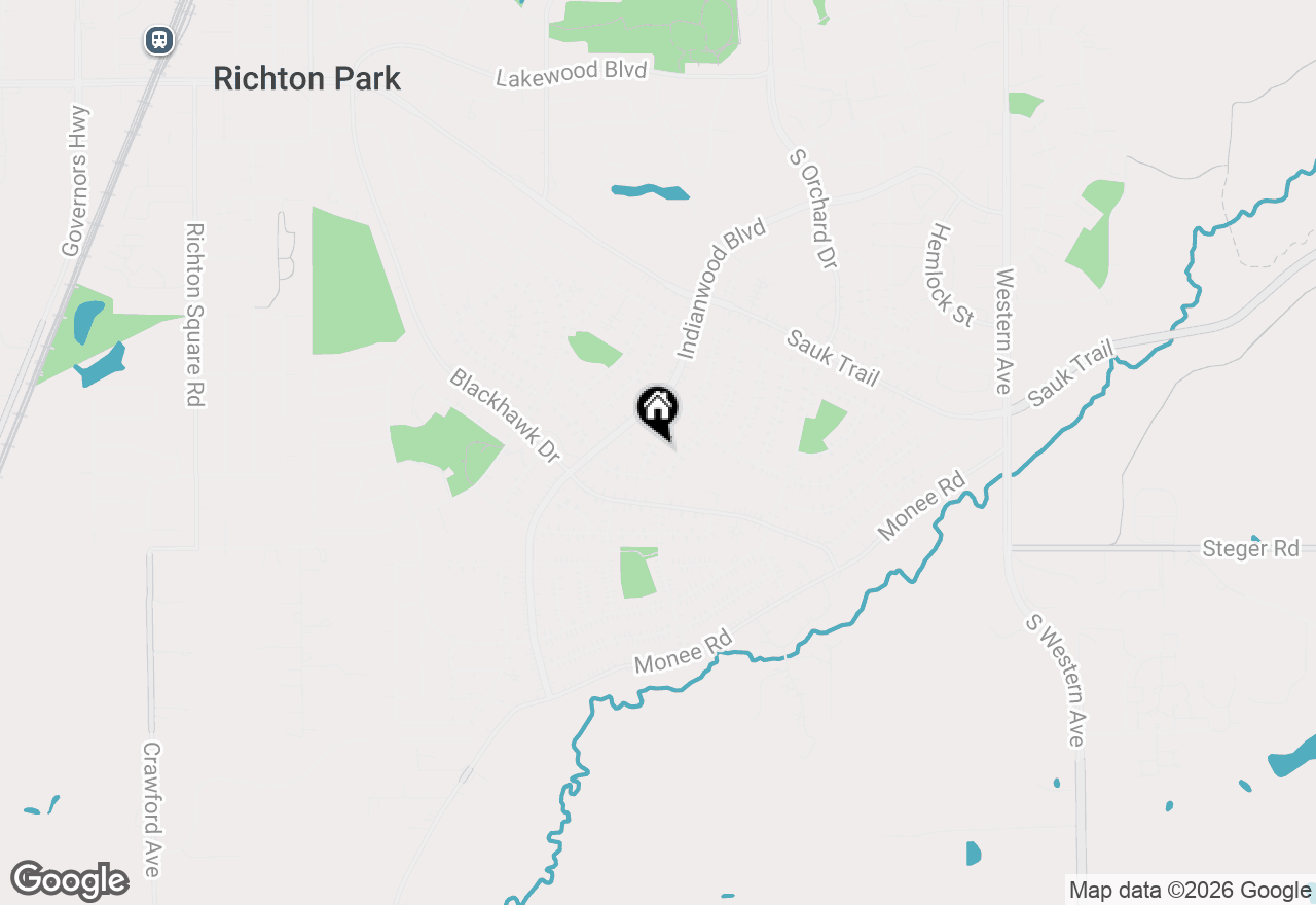 Map of 357 Neola Street, Park Forest, IL 60466