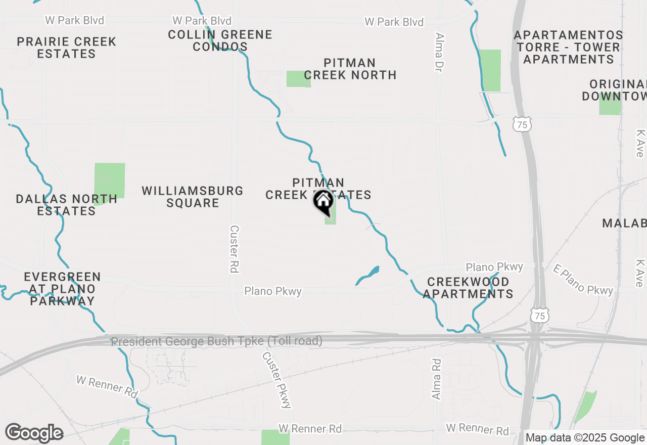 Map of 1712 Poinciana Lane, Plano, TX 75075