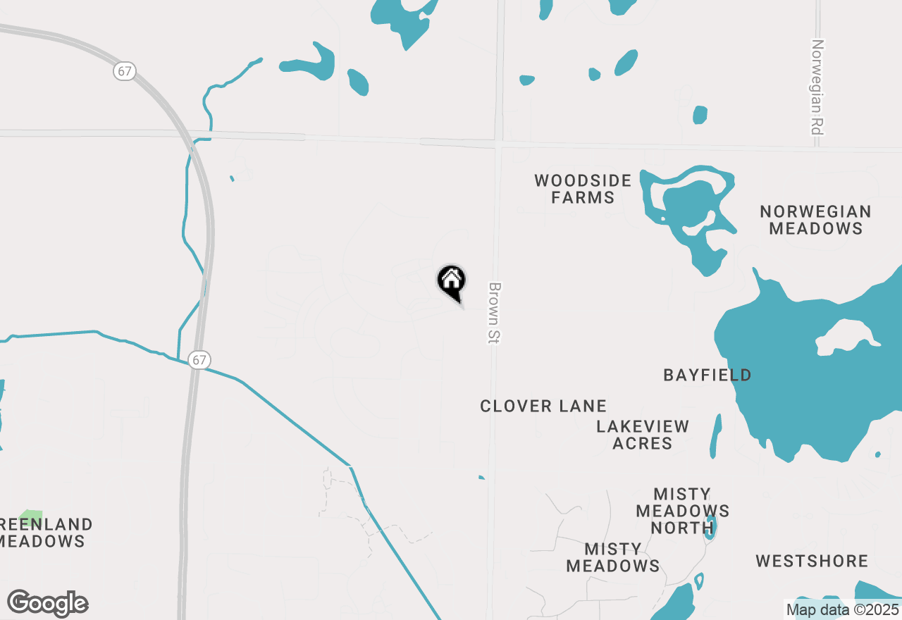 Map of 1704 Whalen Dr, Oconomowoc, WI 53066