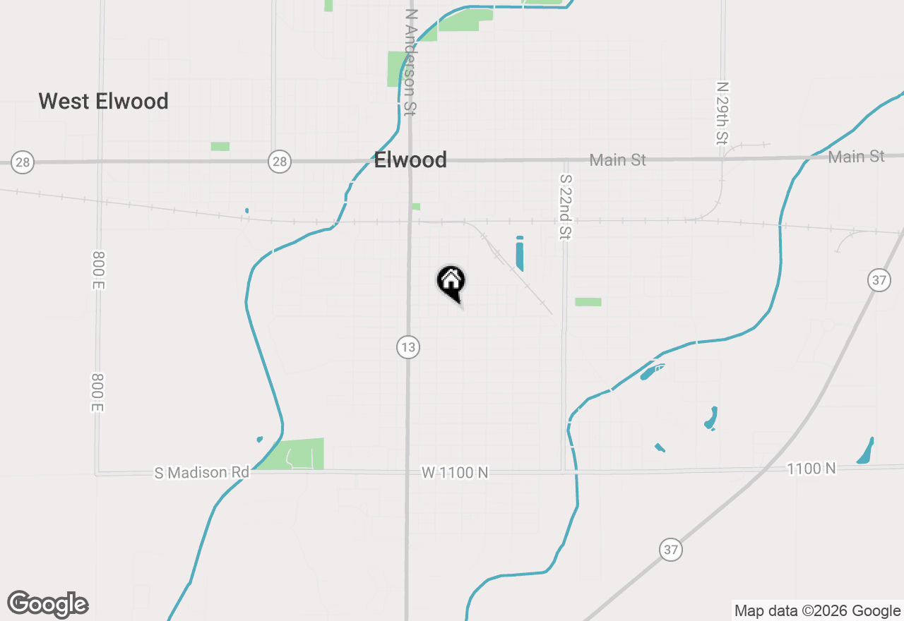 Map of 805 S 17th Street, Elwood, IN 46036