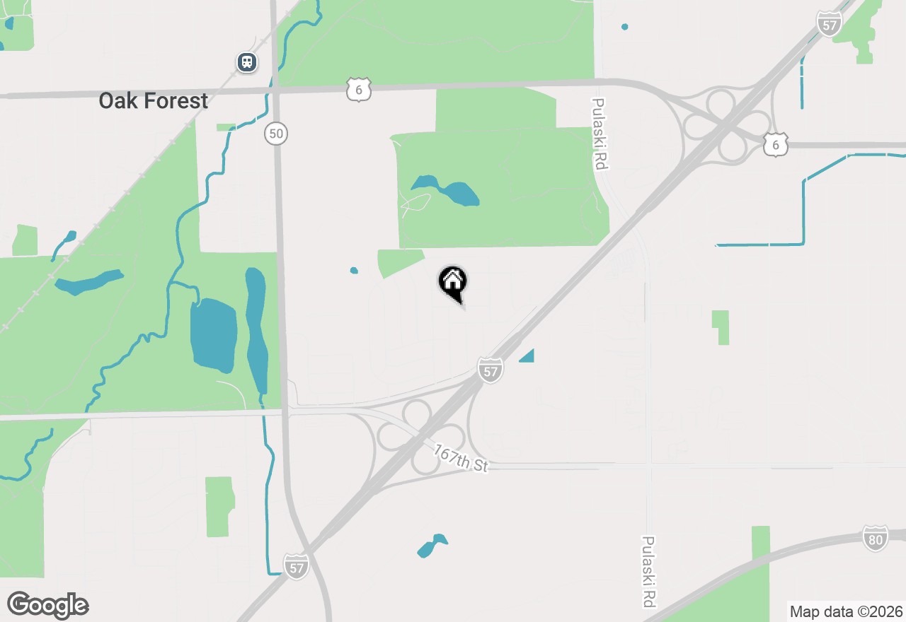 Map of 4351 Scott Street, Oak Forest, IL 60452