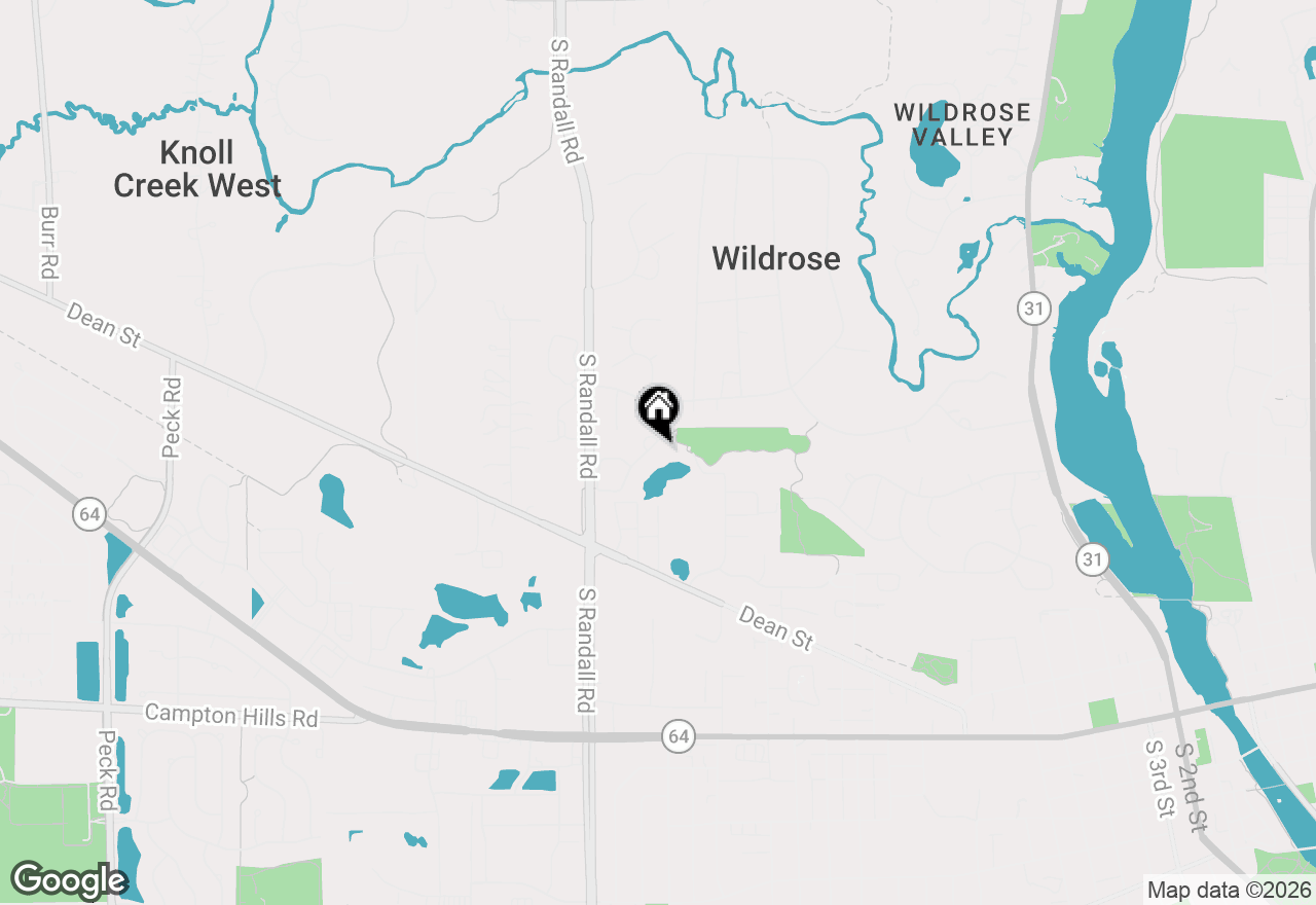 Map of 910 Thornwood Drive #910, St. Charles, IL 60174