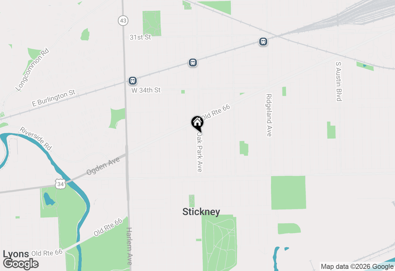 Map of 3636 Oak Park Avenue, Berwyn, IL 60402