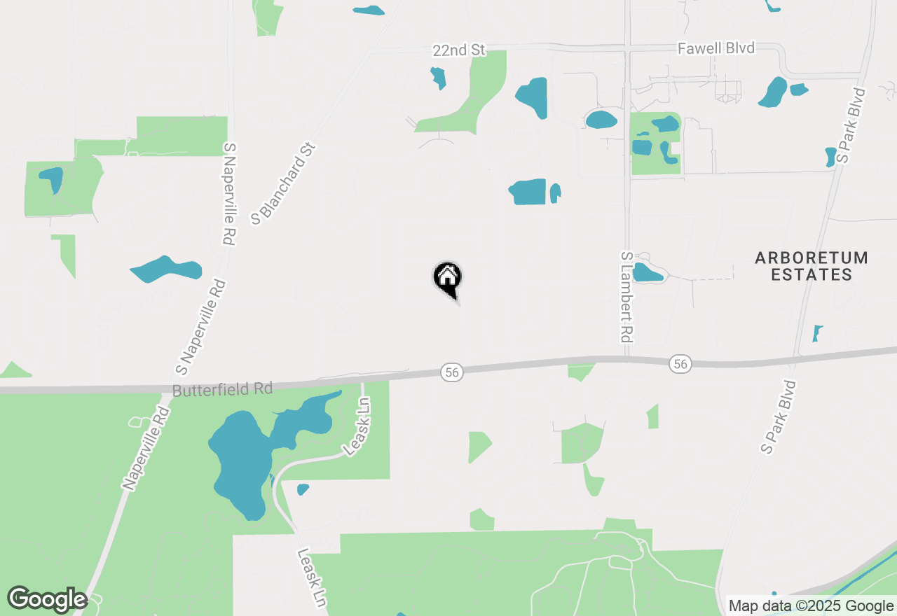 Map of 1260 Windsor Drive, Wheaton, IL 60189