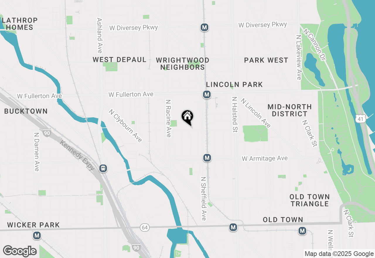 Map of 2155 N Seminary Avenue #B, Chicago, IL 60614