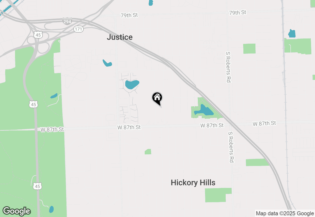 Map of 8559 S 85th Court, Hickory Hills, IL 60457