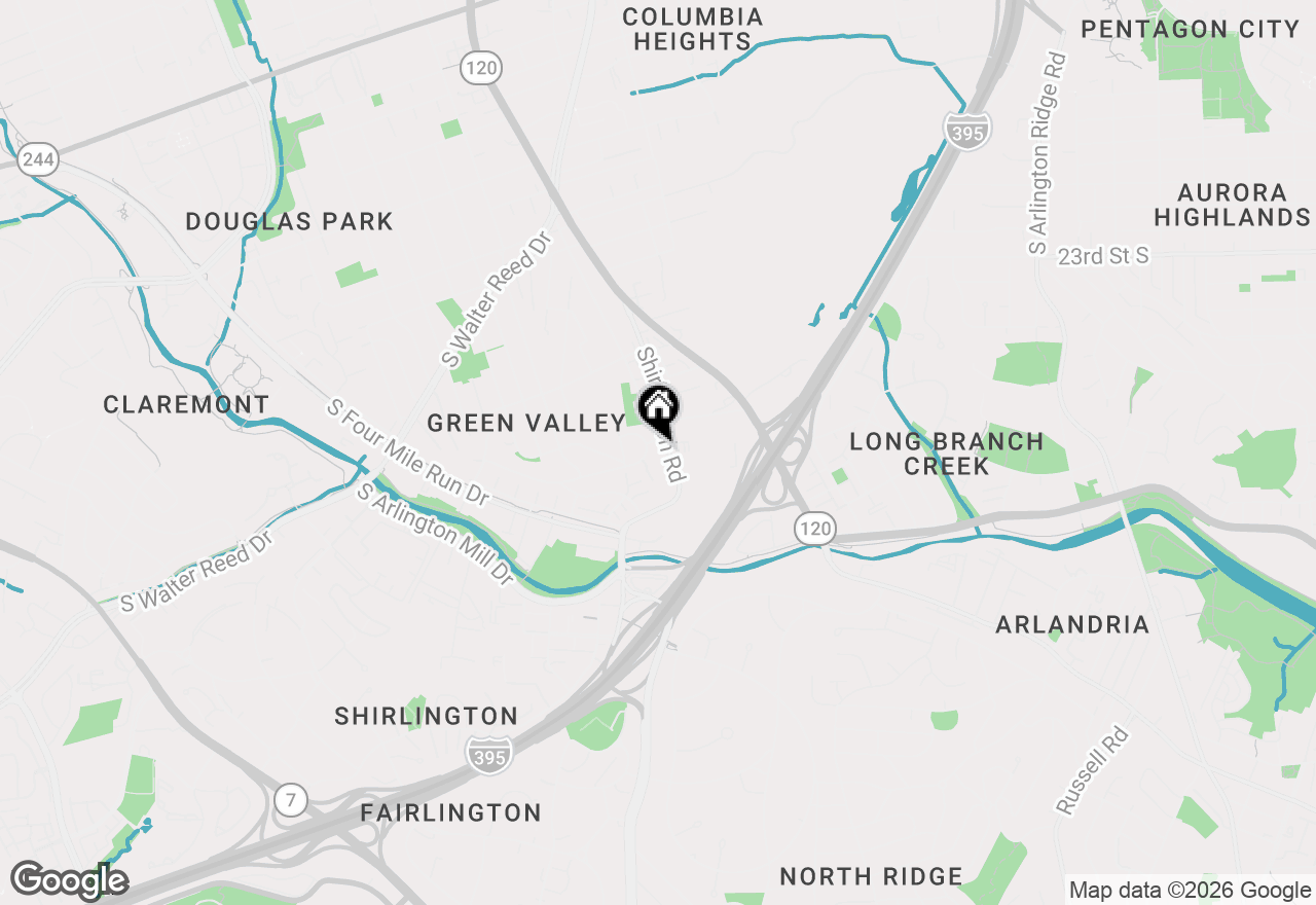 Map of 3404 25th Street S #38, Arlington, VA 22206