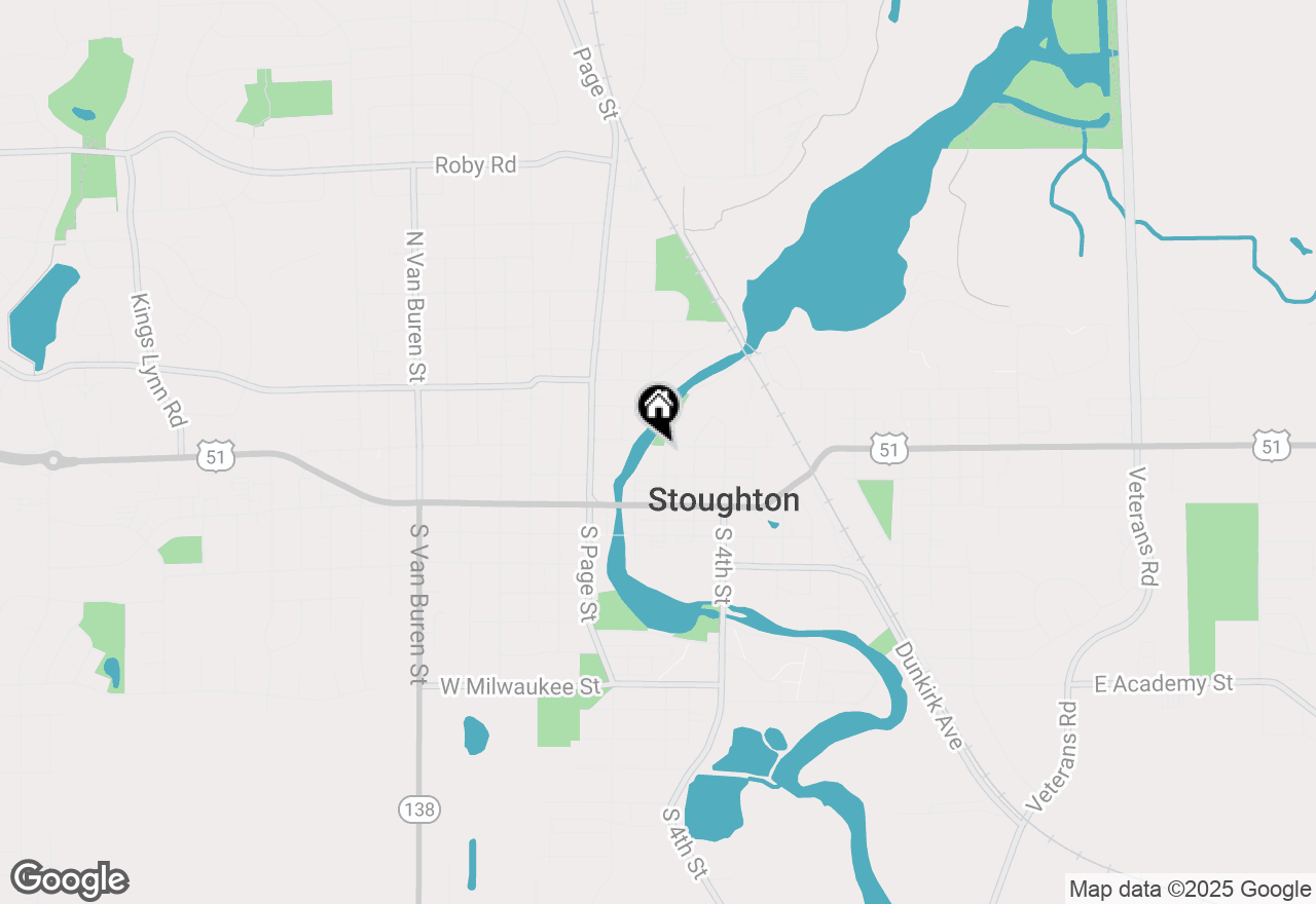 Map of 100 S Division Street, Stoughton, WI 53589