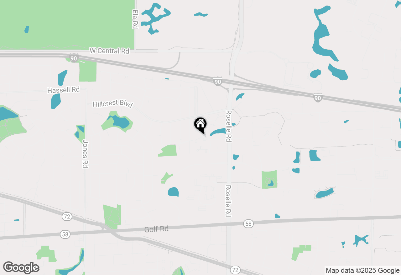 Map of 130 Crest Wood Court #1, Schaumburg, IL 60195