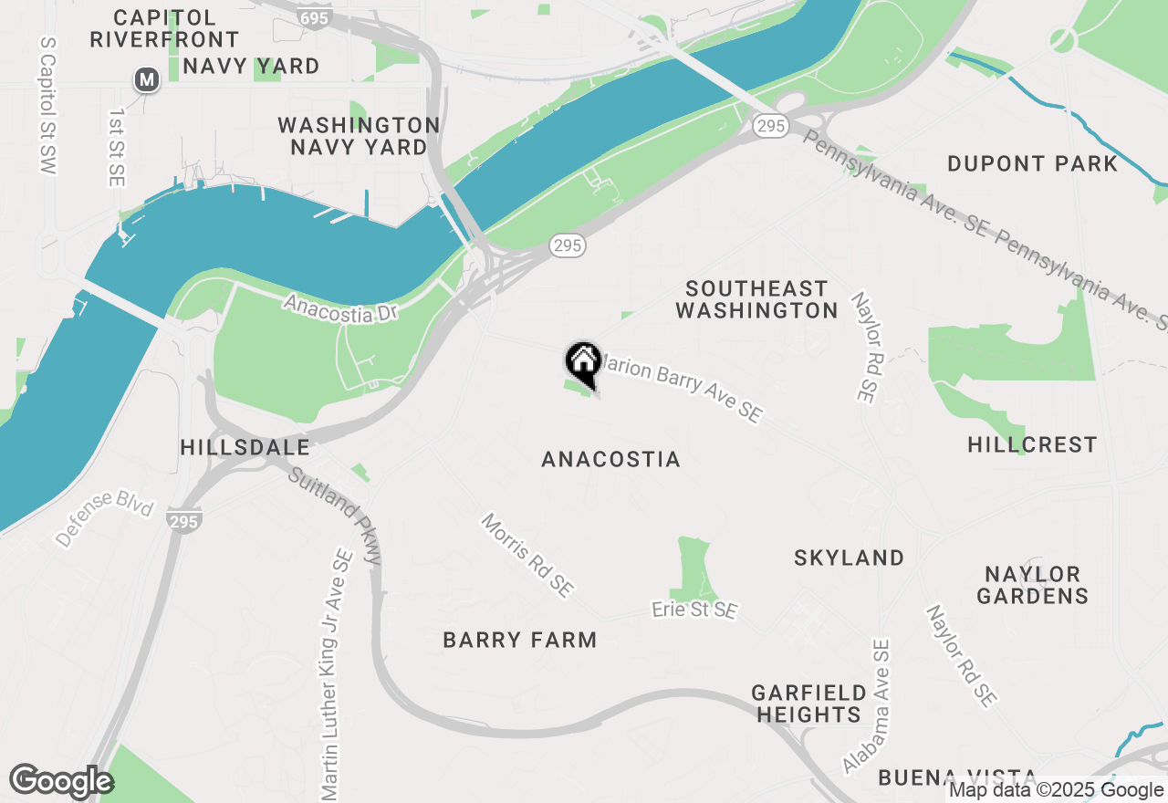 Map of 1448 V Street Se, Washington, DC 20020