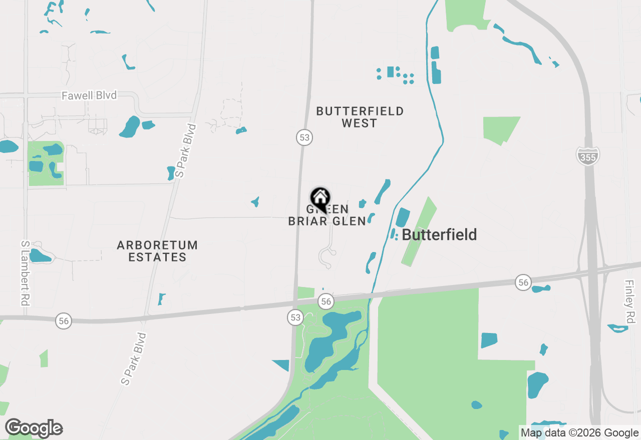 Map of 21W768 Mccarron Road, Glen Ellyn, IL 60137