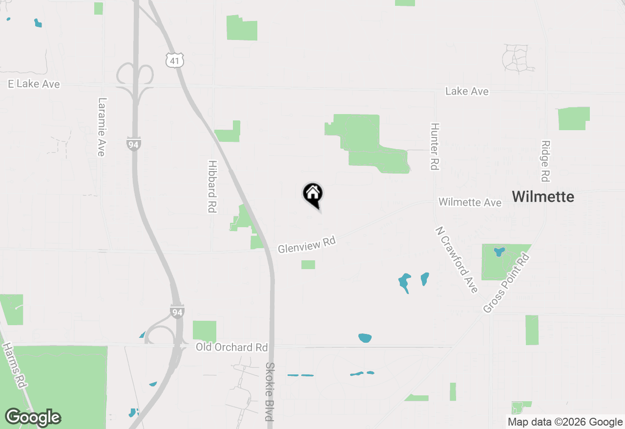 Map of 428 Beverly Drive, Wilmette, IL 60091