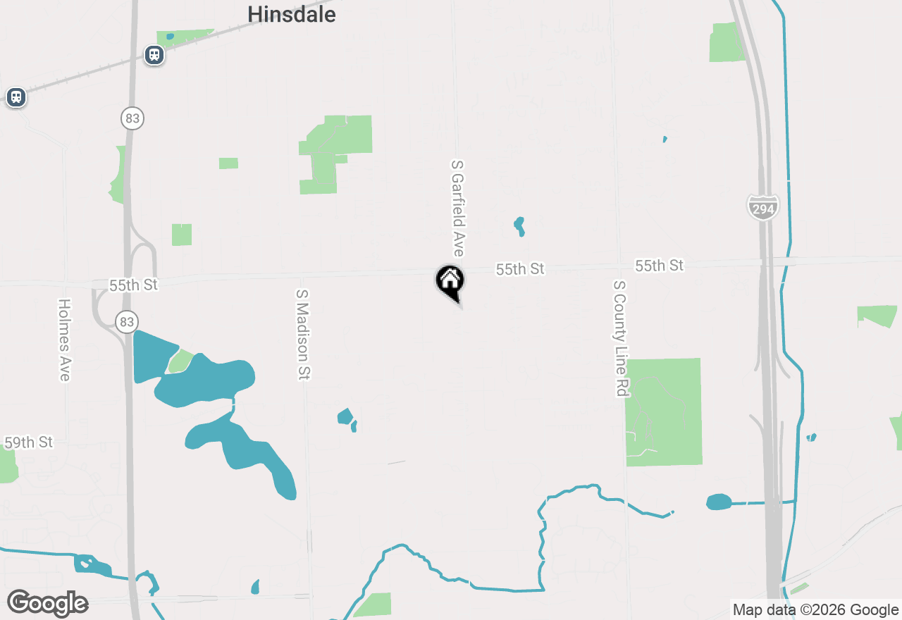 Map of 5604 S Garfield Street, Hinsdale, IL 60521