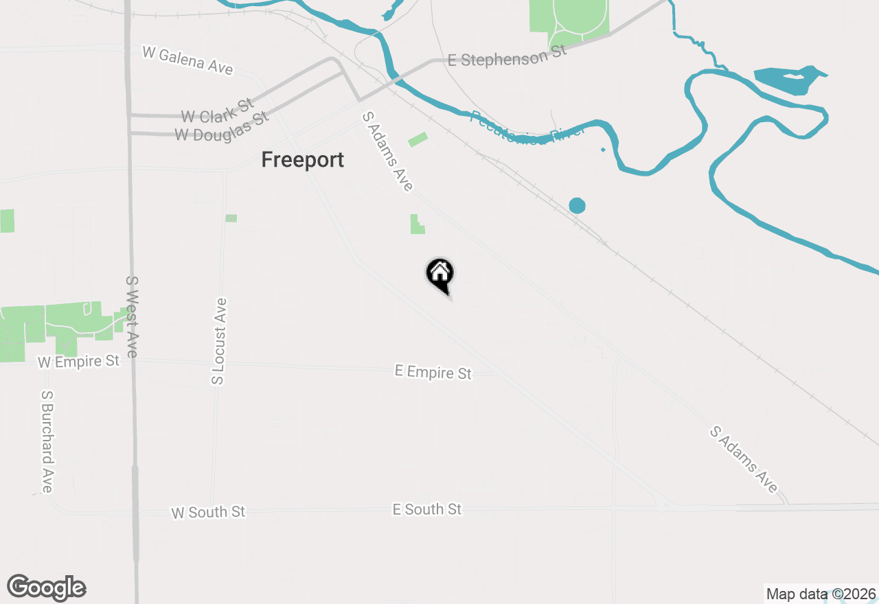 Map of 404-406 E Prospect Terrace, Freeport, IL 61032