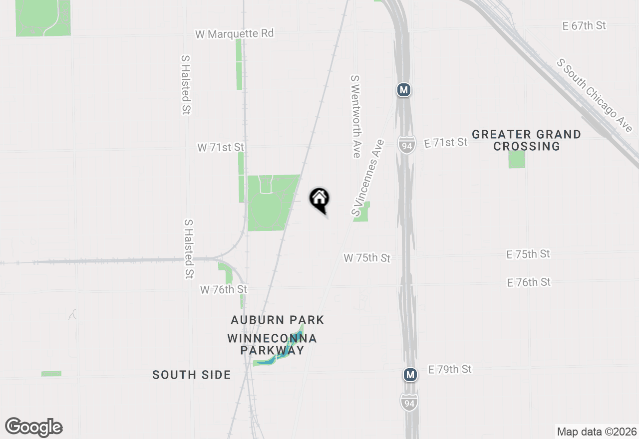 Map of 7339 S Harvard Avenue, Chicago, IL 60621