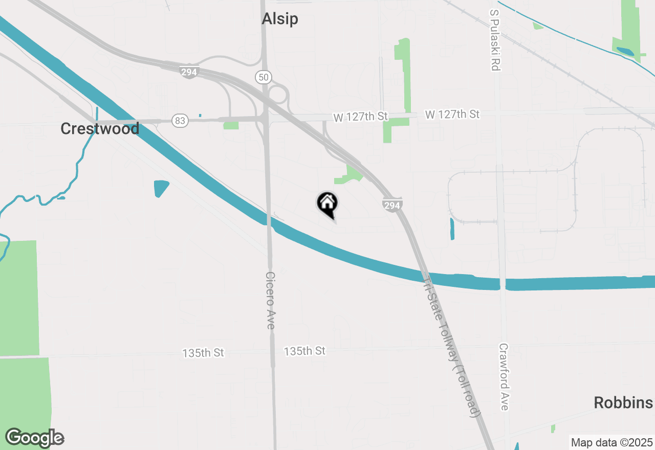 Map of 4654 W 131st Street #1N, Alsip, IL 60803