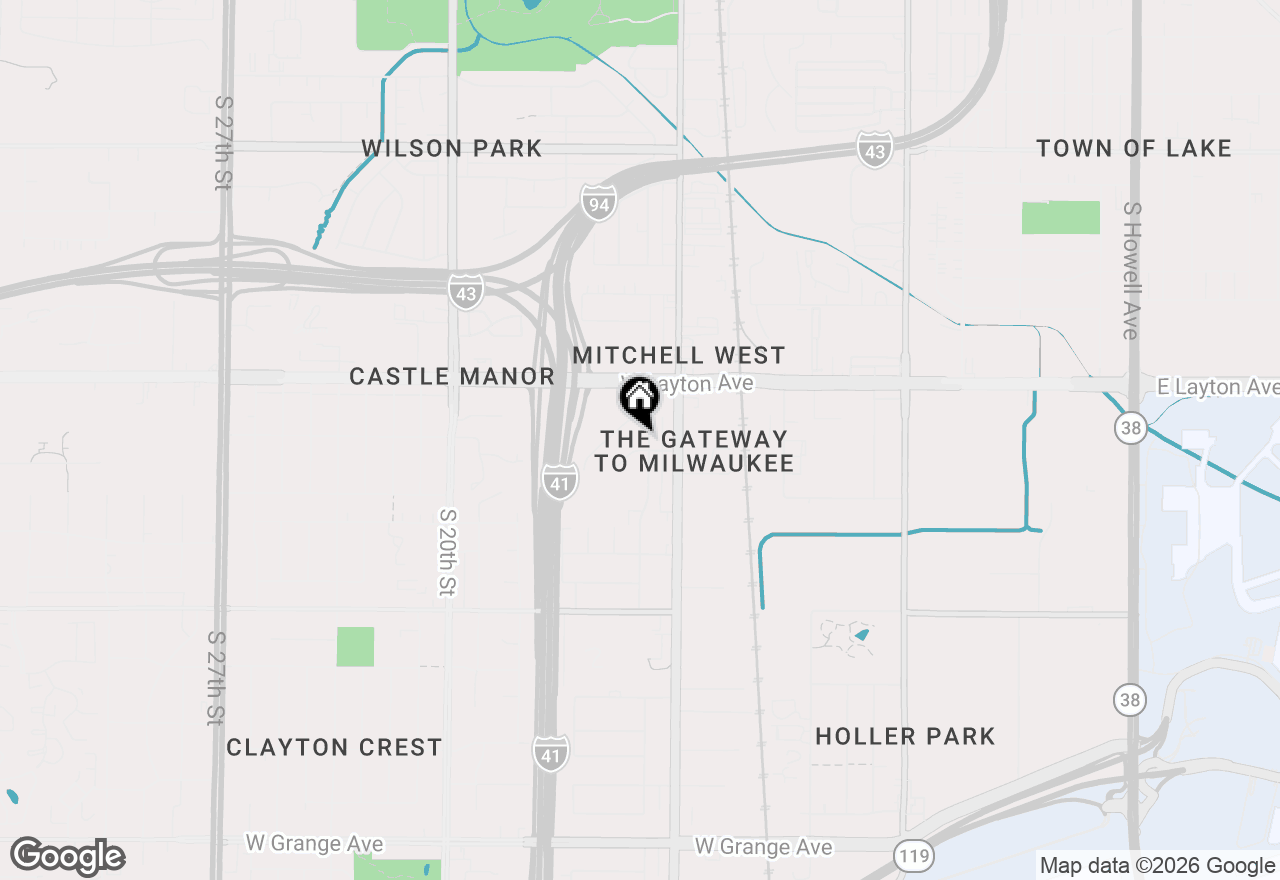 Map of 4785 S 14th St #4783, Milwaukee, WI 53221