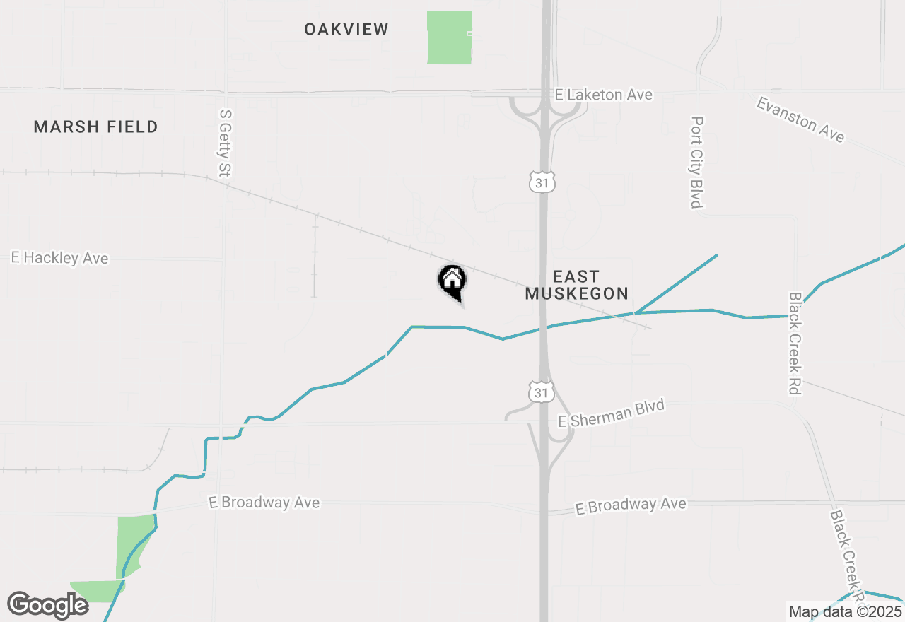 Map of 1415 Leahy Street, Muskegon, MI 49442